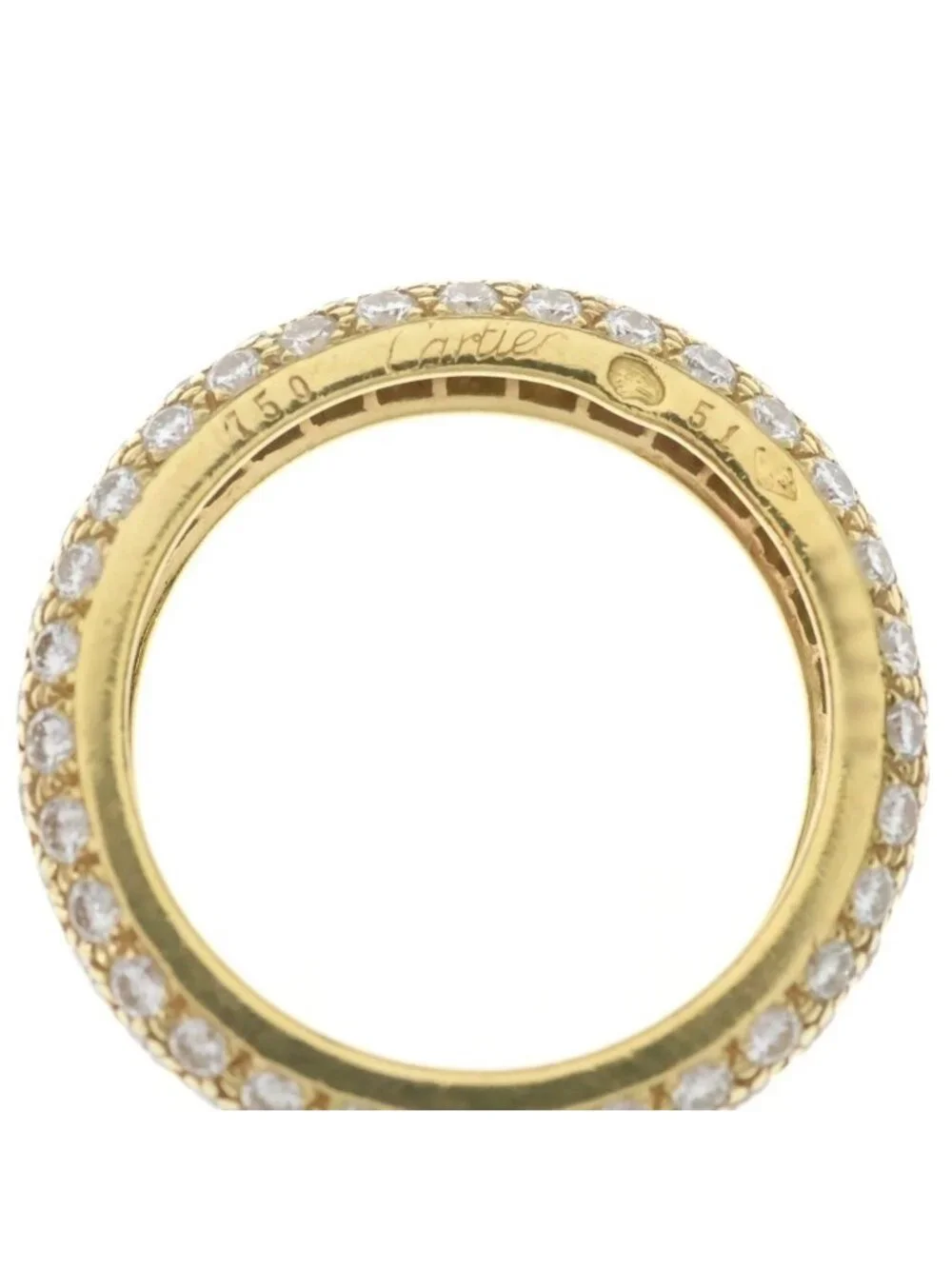 Cartier Mimi Diamond Ring Yellow Gold 750 50